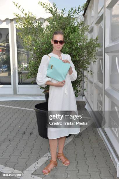 Iris Kuechler attends the 3D Fashion Show by Lexus show during Platform Fashion July 2018 at Areal Boehler on July 21, 2018 in Duesseldorf, Germany.