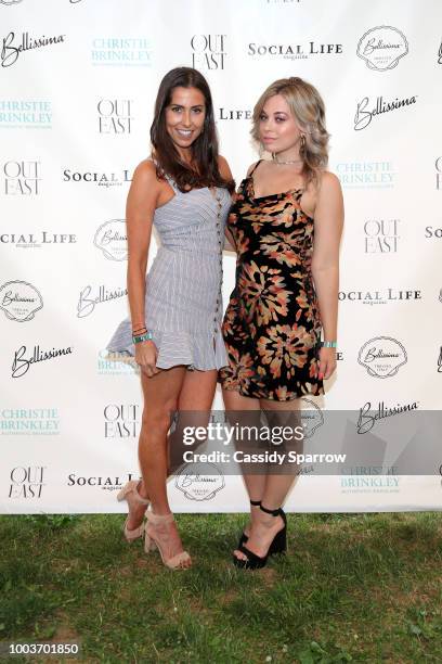 Christine Montanti and Nicolette Varanelli Attend 7th Annual St. Barth Hamptons Gala at Bridgehampton Historical Museum on July 21, 2018 in...