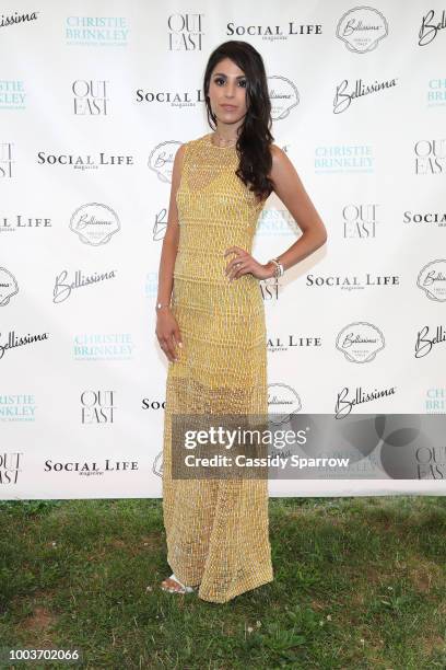 Alie Badillo Attends 7th Annual St. Barth Hamptons Gala at Bridgehampton Historical Museum on July 21, 2018 in Bridgehampton, New York.