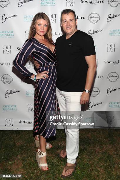 Nicole Noonan and Steven Knobel Attend 7th Annual St. Barth Hamptons Gala at Bridgehampton Historical Museum on July 21, 2018 in Bridgehampton, New...