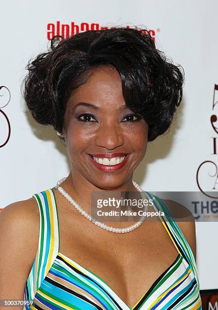 Actress Adriane Lenox arrives at the press room at the 55th Annual Drama Desk Awards at the FH LaGuardia Concert Hall at Lincoln Center on May 23,...