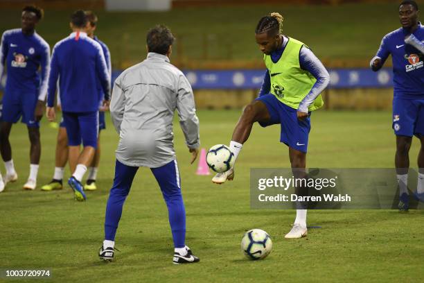 Kasey Palmer of Chelsea during a training session at the WACA on July 22, 2018 in Perth, Australia.