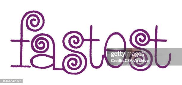 fastest - accelerate font stock illustrations