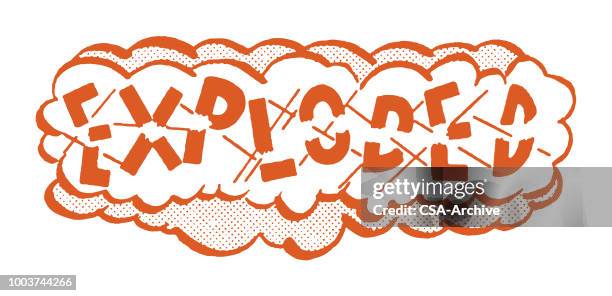 Exploded Font 158 Explosive Font High Res Illustrations - Getty Images