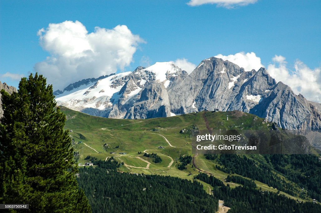 Mountain landscape of the Venetian Dolomites,5