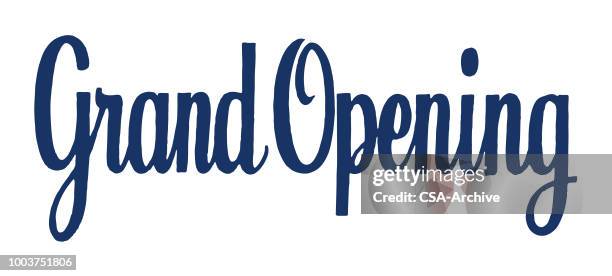 grand opening - opening ceremony stock illustrations
