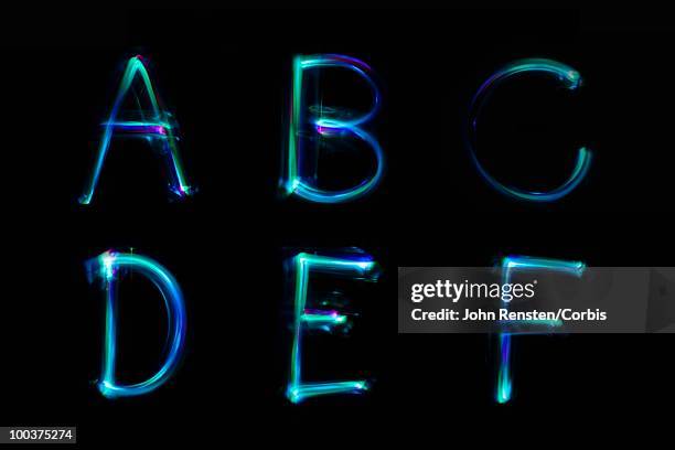 lights making letters - light painting stock pictures, royalty-free photos & images