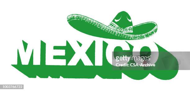mexico - mexican hat stock illustrations