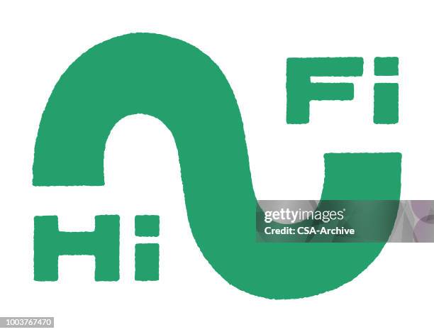 hi fi - etereo stock illustrations