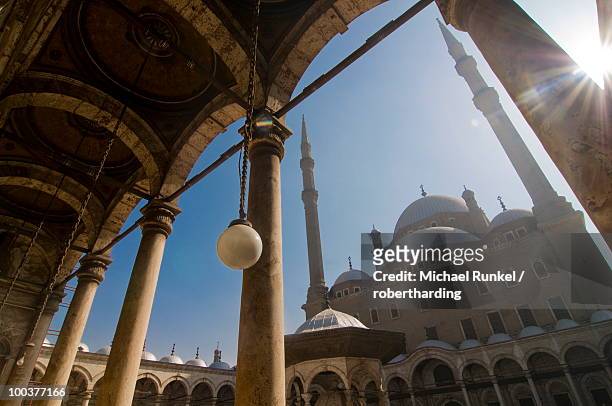 mosque of mohammed ali, cairo, egypt, north africa, africa - mohammad ali mosque stock pictures, royalty-free photos & images