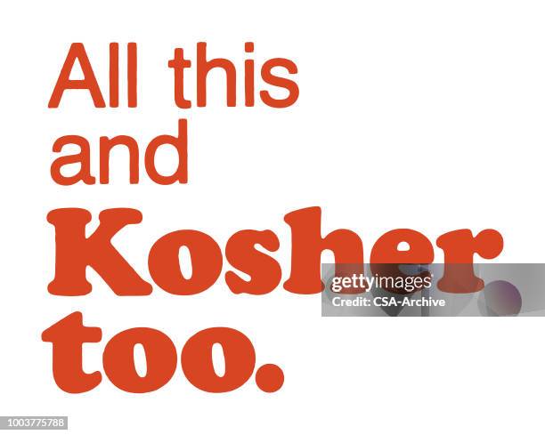 all this and kosher too - kosher stock illustrations