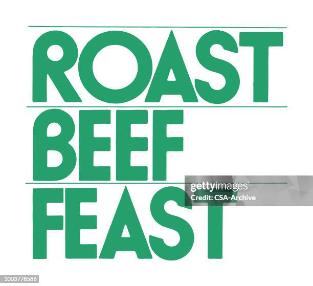 roast beef feast - roast dinner stock illustrations