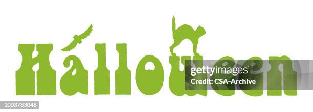halloween - halloween pets stock illustrations