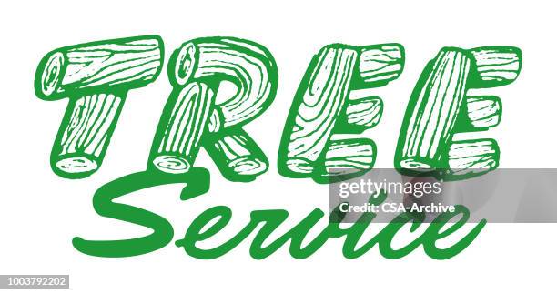 tree service - tree service stock illustrations