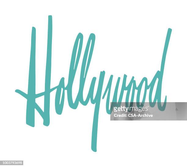 hollywood - hollywood california stock-grafiken, -clipart, -cartoons und -symbole