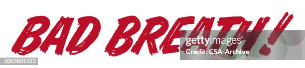 bad breath - bad breath stock illustrations