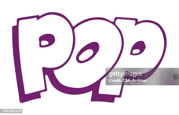 pop - script font stock illustrations