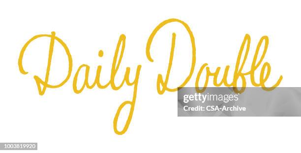 Daily Double Sticker Daily Double High-Res Vector Graphic - Getty Images