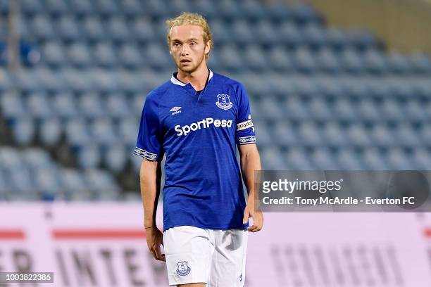 Tom Davies of Everton during the Algarve Cup match between Everton and Lille on July 21, 2018 in Faro, Portugal.