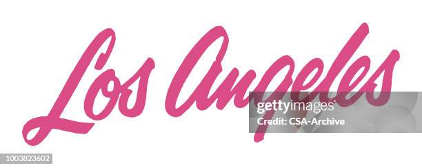 los angeles - city of los angeles stock illustrations