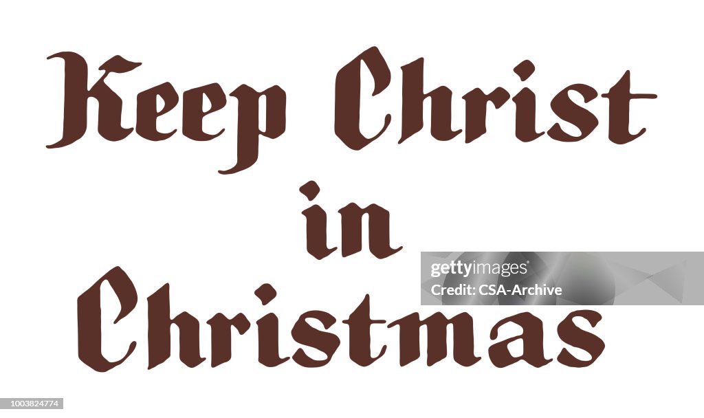 Keep Chirst In Christmas