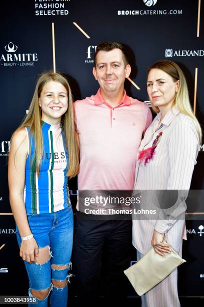 Angelika Rutkovskij, Maxim Rutkovskij and Marina Rutkovskij attend the Platform Fashion Selected show during Platform Fashion July 2018 at Areal...