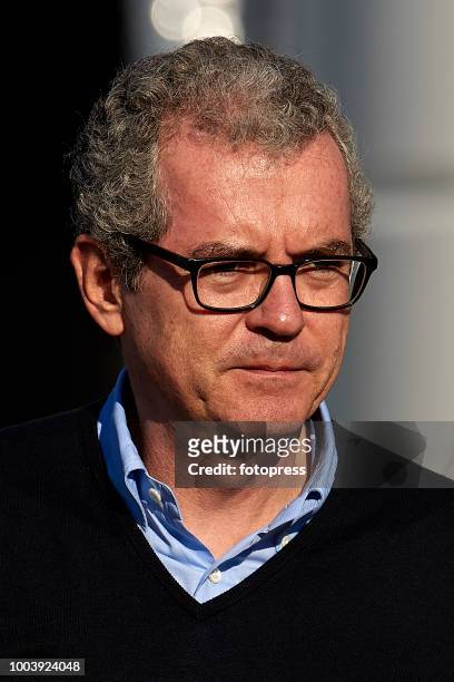 Pablo Isla attends during CSI Casas Novas Horse Jumping Competition on July 22, 2018 in A Coruna, Spain.