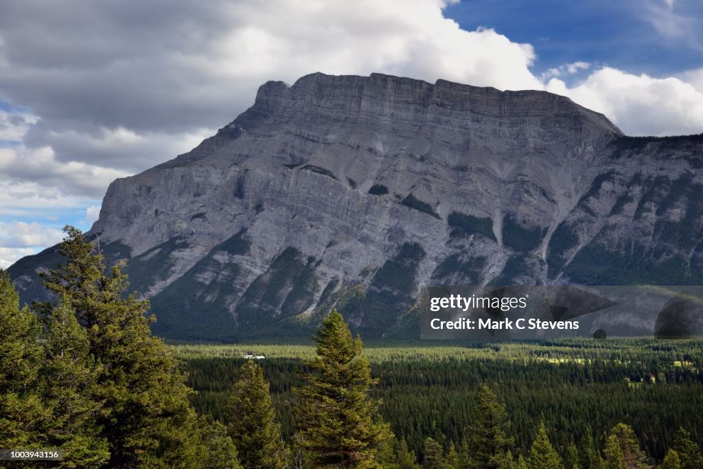 A Profile Glance Across To Mount Rundle High-Res Stock Photo - Getty Images