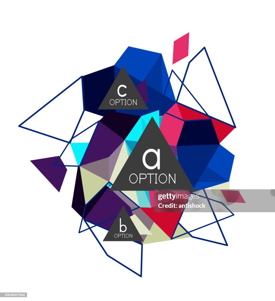 Triangle Infographics Design Layout High-Res Vector Graphic - Getty Images