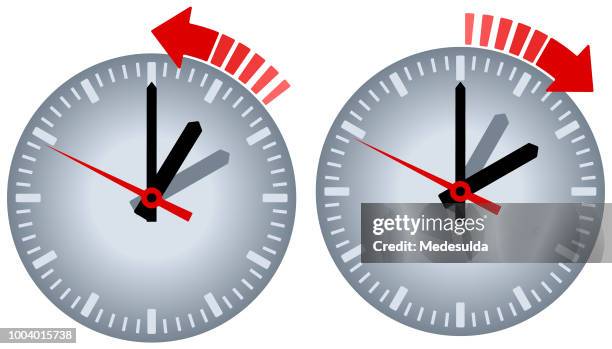 ilustraciones, imágenes clip art, dibujos animados e iconos de stock de reloj horario de verano vector icono - clock face