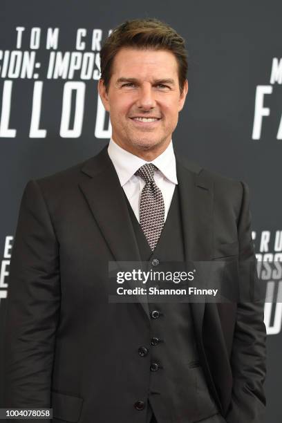 Tom Cruise attends the U.S. Premiere of "Mission: Impossible - Fallout" at Smithsonian's National Air and Space Museum on July 22, 2018 in...