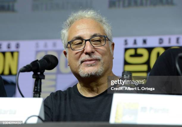 Norberto Barba speaks onstage at the "Mayans M.C." discussion and Q&A during Comic-Con International 2018 at San Diego Convention Center on July 22,...