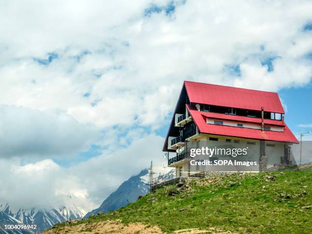 View of ski resort Gudauri in summer.