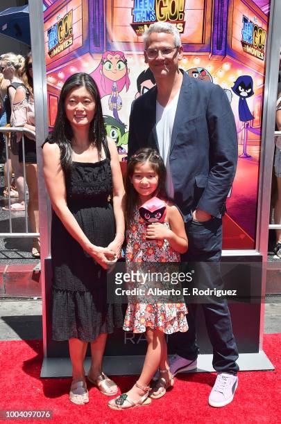 Sam Register attends the premiere of Warner Bros. Animation's "Teen Titans Go! To The Movies" at TCL Chinese Theatre IMAX on July 22, 2018 in...