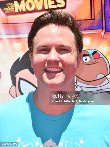Scott Porter attends the premiere of Warner Bros. Animation's "Teen Titans Go! To The Movies" at TCL Chinese Theatre IMAX on July 22, 2018 in...