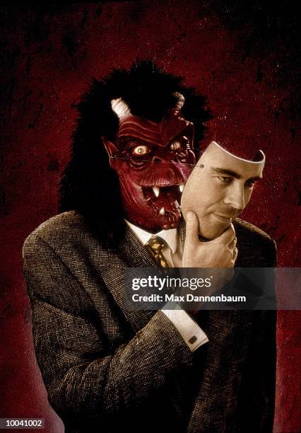 the inner man and the beast within - monster body parts stock pictures, royalty-free photos & images