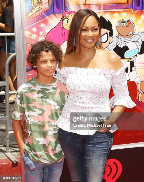 Garcelle Beauvais arrives to the Los Angeles premiere of Warner Bros. Animations' "Teen Titans Go! To The Movies" held at TCL Chinese Theatre IMAX on...