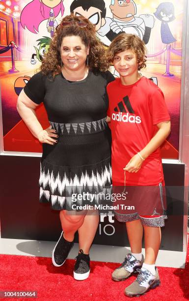Marissa Jaret Winokur arrives to the Los Angeles premiere of Warner Bros. Animations' "Teen Titans Go! To The Movies" held at TCL Chinese Theatre...