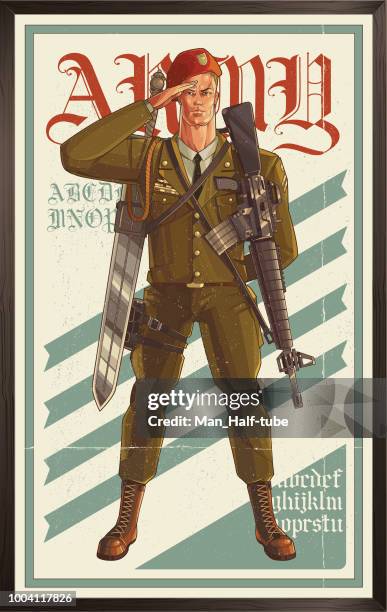 陸軍海報 - propaganda 幅插畫檔、美工圖案、卡通及圖標