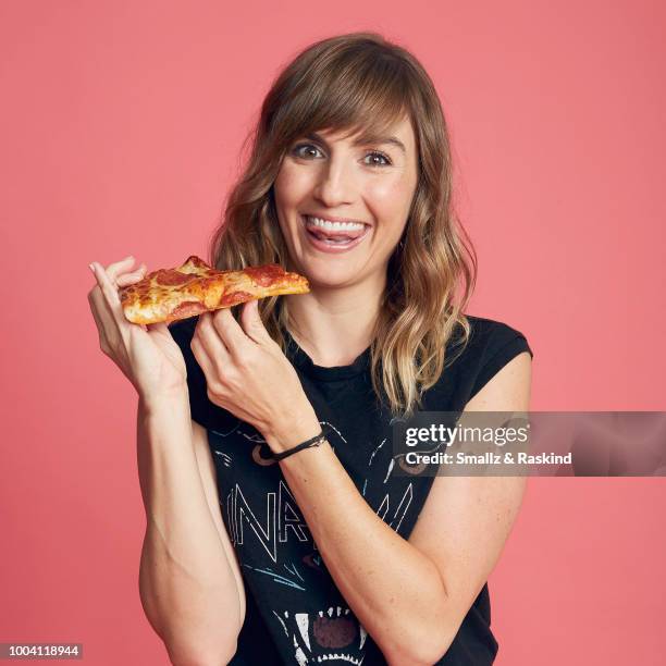 Alison Haislip from the 'Half Hour Happy Hour' podcast poses for a portrait at the Getty Images Portrait Studio powered by Pizza Hut at San Diego...