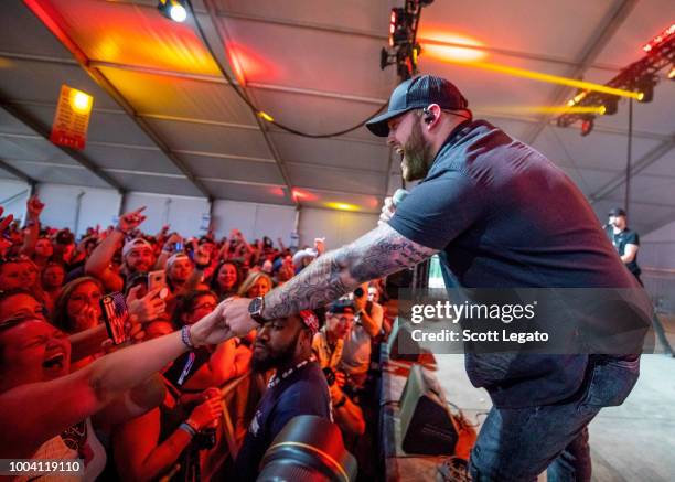 Jon Langston performs at Faster Horses Festival at Michigan International Speedway on July 22, 2018 in Brooklyn, Michigan.