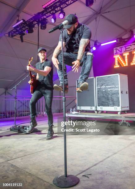Jon Langston performs at Faster Horses Festival at Michigan International Speedway on July 22, 2018 in Brooklyn, Michigan.