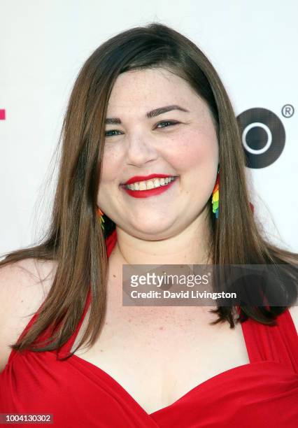 Actress Melanie Ehrlich attends the 2018 Outfest Los Angeles LGBT Film Festival closing night gala screening of "The Miseducation of Cameron Post" at...
