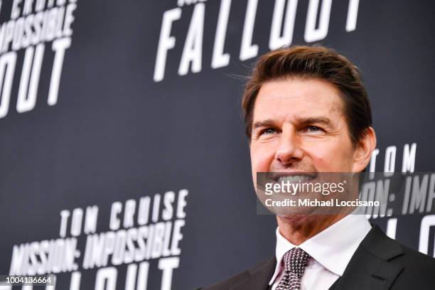 Actor Tom Cruise attends the 'Mission: Impossible - Fallout' US Premiere at Lockheed Martin IMAX Theater at the Smithsonian National Air & Space...