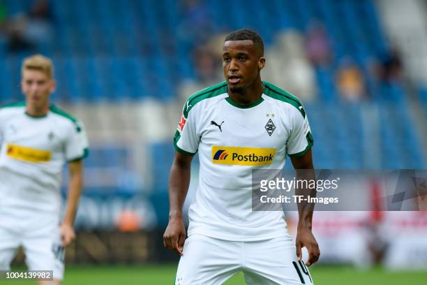 Alassane Plea of Borussia Moenchengladbach looks on during the H-Hotels Cup match between VfL Bochum and Borussia Moenchengladbach at Vonovia...