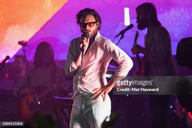 Father John Misty performs on stage during the Capitol Hill Block Party on July 22, 2018 in Seattle, Washington.