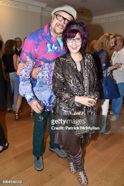 Monte Farber and Amy Zerner attend the East Hampton Summer Screening Of "The Wife" at Guild Hall on July 22, 2018 in East Hampton, New York.