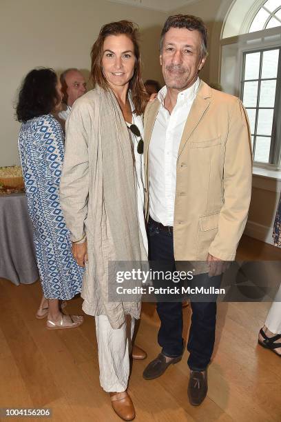 Whitney Fairchild and Nacho Ramos attend the East Hampton Summer Screening Of "The Wife" at Guild Hall on July 22, 2018 in East Hampton, New York.
