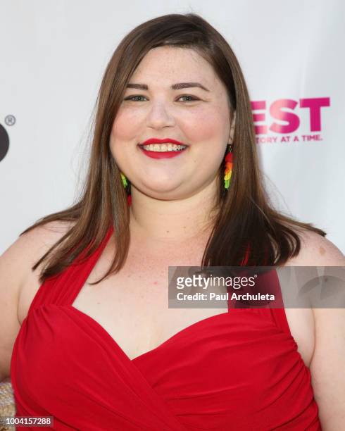 Actress Melanie Ehrlich attends the 2018 Outfest Los Angeles LGBT Film Festival closing night Gala of "The Miseducation Of Cameron Post" at The...