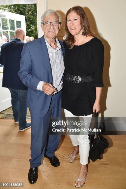 Alan Patricof and Susan Hatkoff-Patricof attend the East Hampton Summer Screening Of "The Wife" at Guild Hall on July 22, 2018 in East Hampton, New...